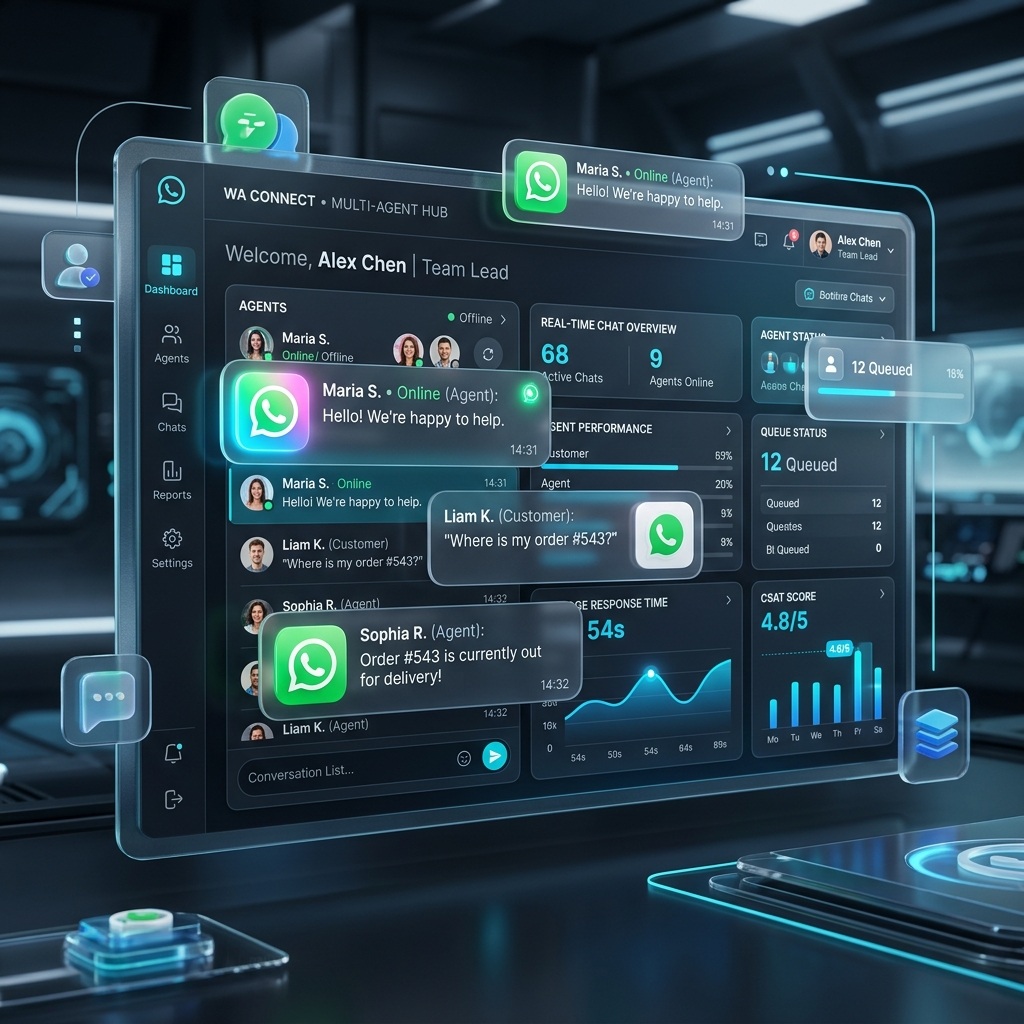UaiChat Dashboard Mockup